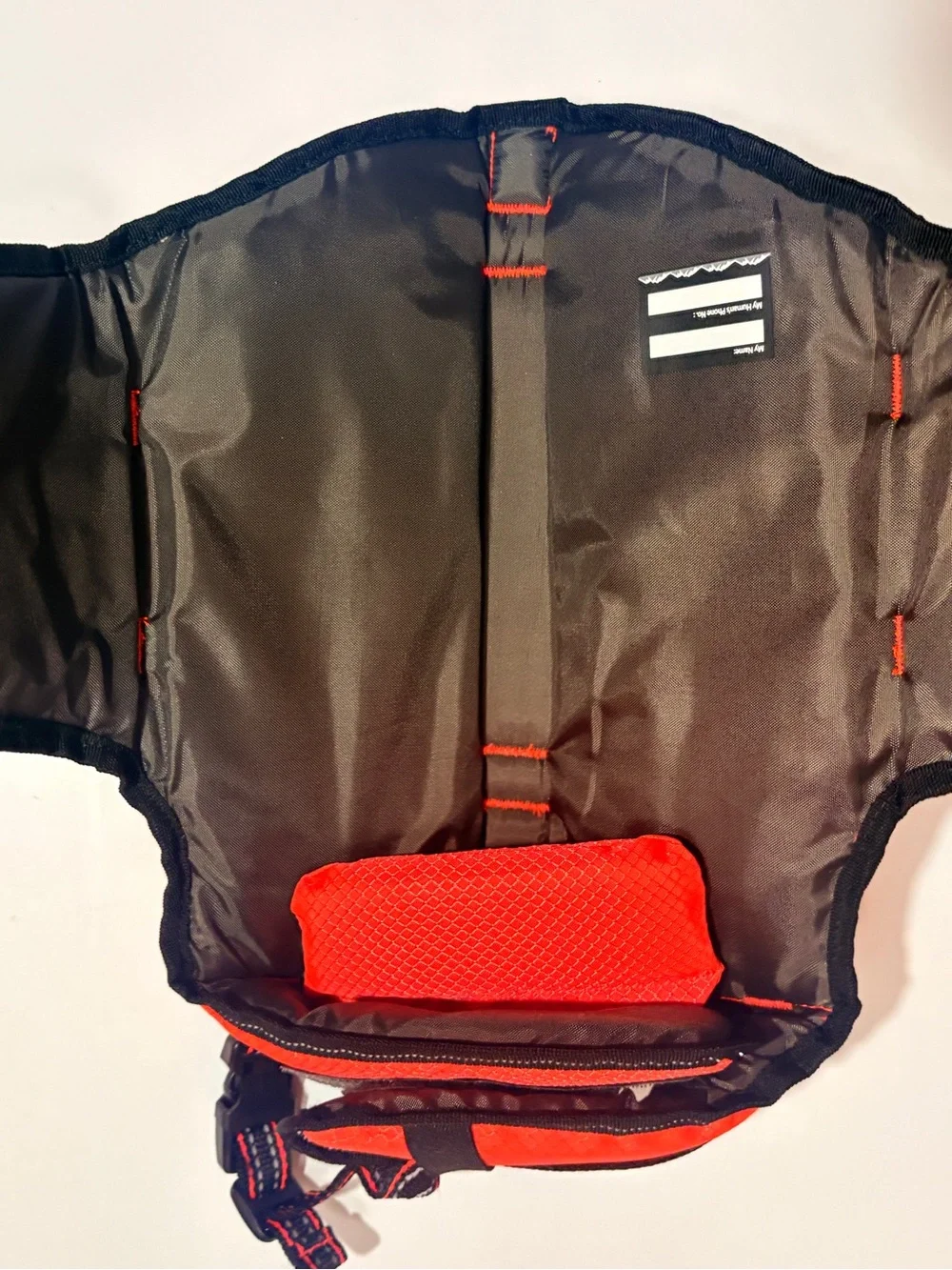 H2O Dog Life Jacket Vest - High Visibility Red